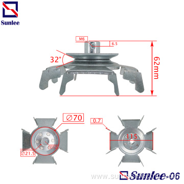 Washing machine Steel impeller Pulley Internal D12mm